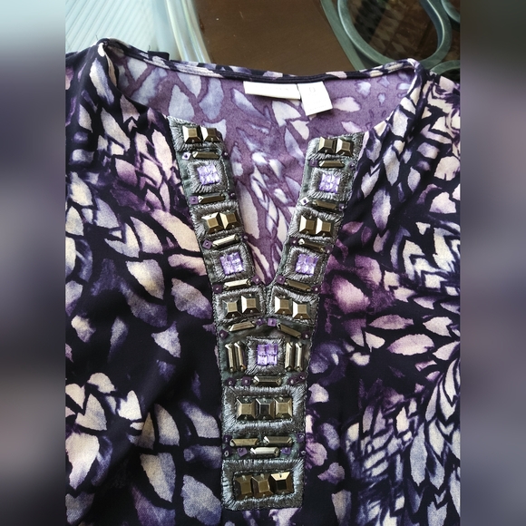 Chico`s Ladies Tunic Top - Picture 8 of 9